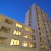 静岡・北番町集合住宅計画　53戸　外観（夜景）